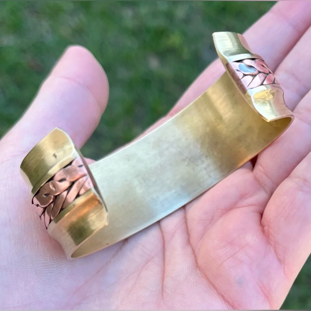 COPPER Wide Bangle/Cuff - Picture 6 of 14